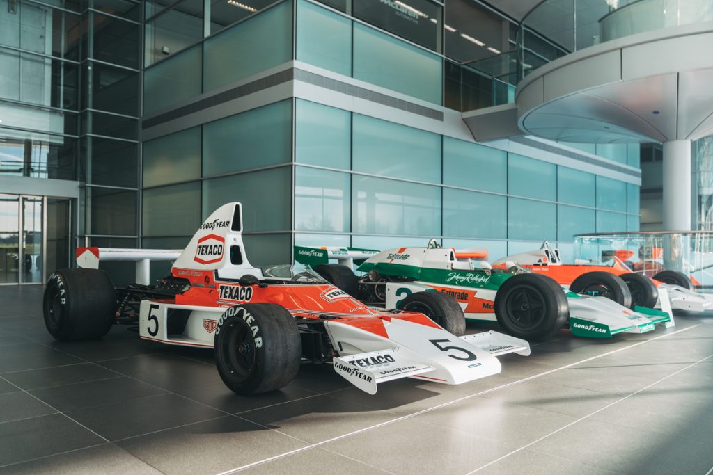 Emerson Fittipaldi's 1974 Drivers' World Championship winning McLaren M23