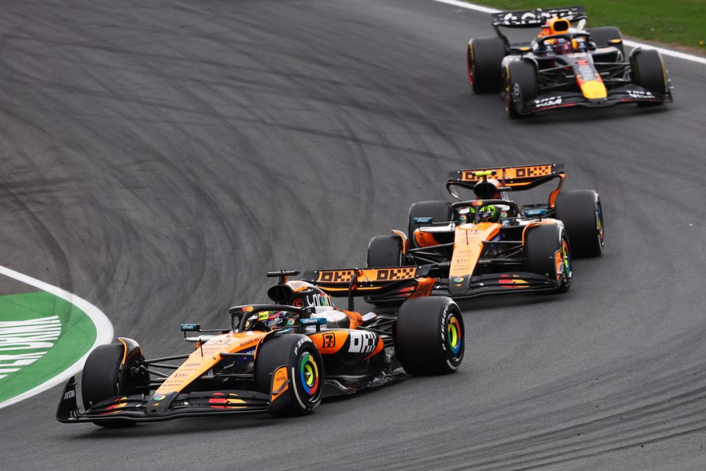 2025 F1 Dutch Grand Prix - leading drivers during the race