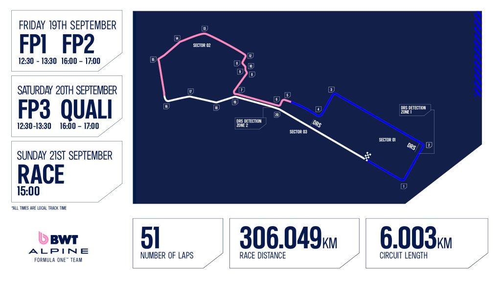 Azerbaijan GP 2025 track layout